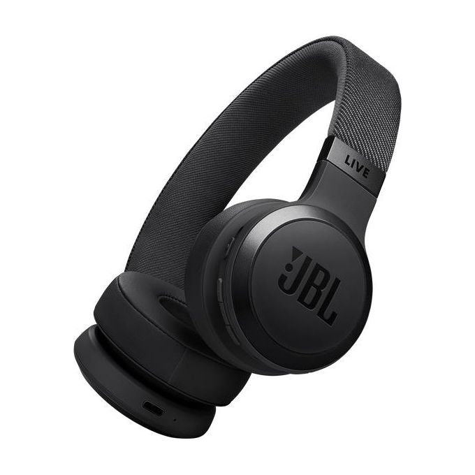 JBL Live 670NC Cuffie On-Ear Bluetooth Wireless con Cancellazione Adattiva del Rumore SmartAmbient Personi-Fi 2.0 JBL Surround Connessione Multipoint fino a 65 Ore di Autonomia Nero