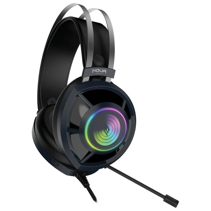 Noua Cuffia con Microfono Usb 7.1 Echo Rgb Rainbow Black