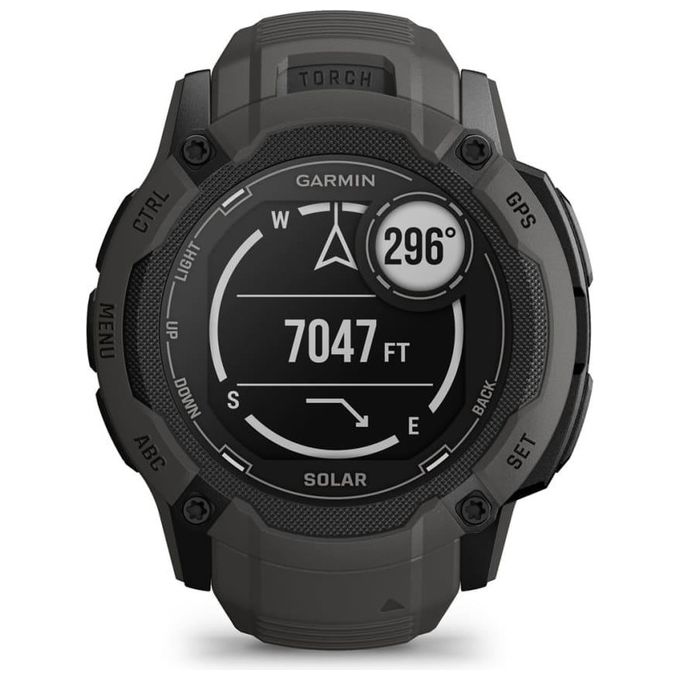 Garmin Instinct 2X Solar 50mm GPS Outdoor Sport Salute Notifiche Graphite