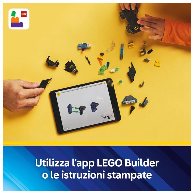 LEGO DC Batman e Batmobile Contro Mr. Freeze - Macchina Giocattolo del Supereroe con 2 Minifigure Accessori e Starter Brick per l'Auto Giochi per Bambini e Bambine da 4 Anni in su Idea Regalo 76301
