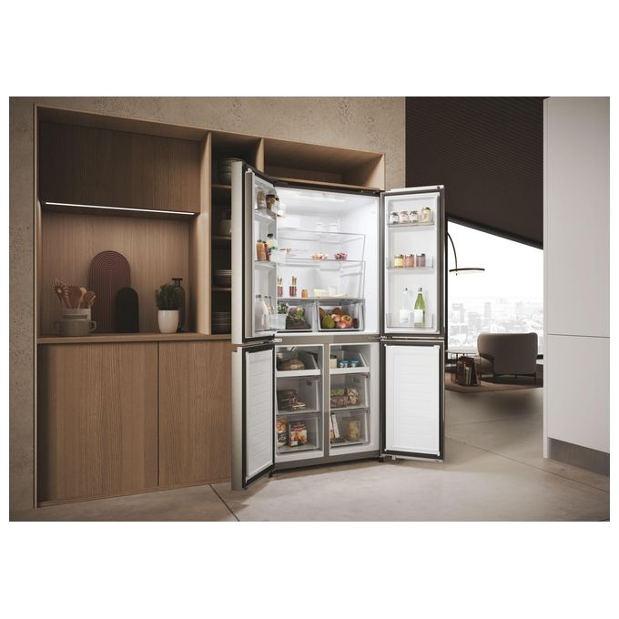 Haier Cube 83 Serie 3 HCR3818ENMM Frigorifero side by side 467 Litri Classe E Acciaio inossidabile