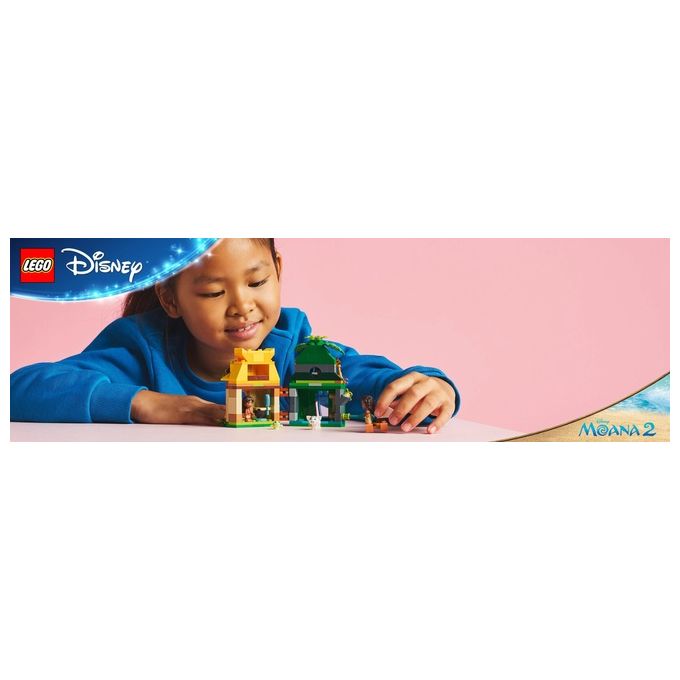 LEGO Set Disney Moana Divertimento sull'Isola di Vaiana 43260 Blocchi Creativi per Bambini e Appassionati di Costruzioni