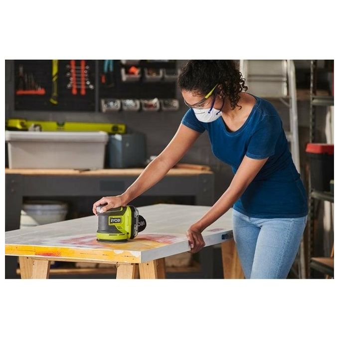 Ryobi R18ROS-0 Levigatrice Rotorbitale 18V ONE Batteria Non Inclusa Diametro Disco 125mm