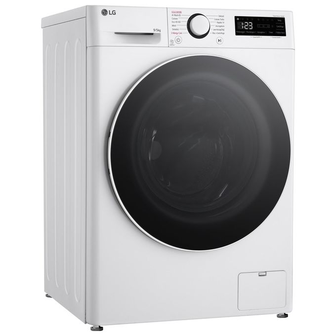 LG D2R5S09TSWW Lavasciuga slim 9-5 kg AI DD Classe E 1200 giri TurboWash 360 Vapore