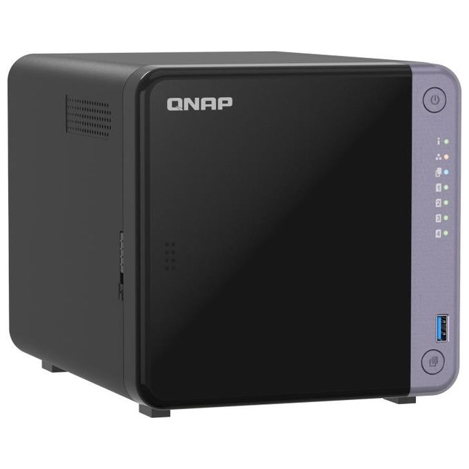 Qnap TS-432X-4G Server Nas e di Archiviazione Tower Alpine Alpine Al-524 4Gb Ddr4 Qnap Qts Nero
