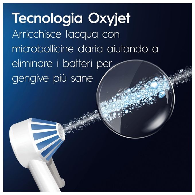 Oral-B Idropulsore Health Center Avanzato con 2 Beccucci Oxyjet 2 Beccucci con Getto d'Acqua