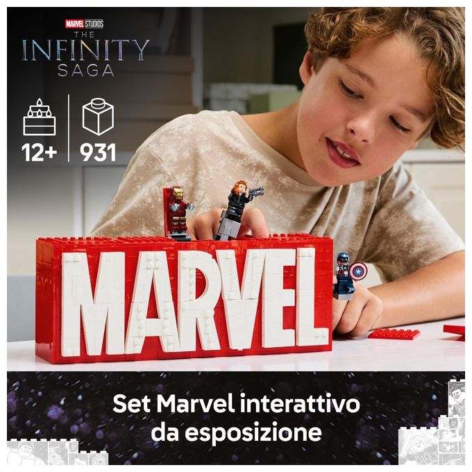 LEGO Marvel Logo e Minifigure MARVEL 76313