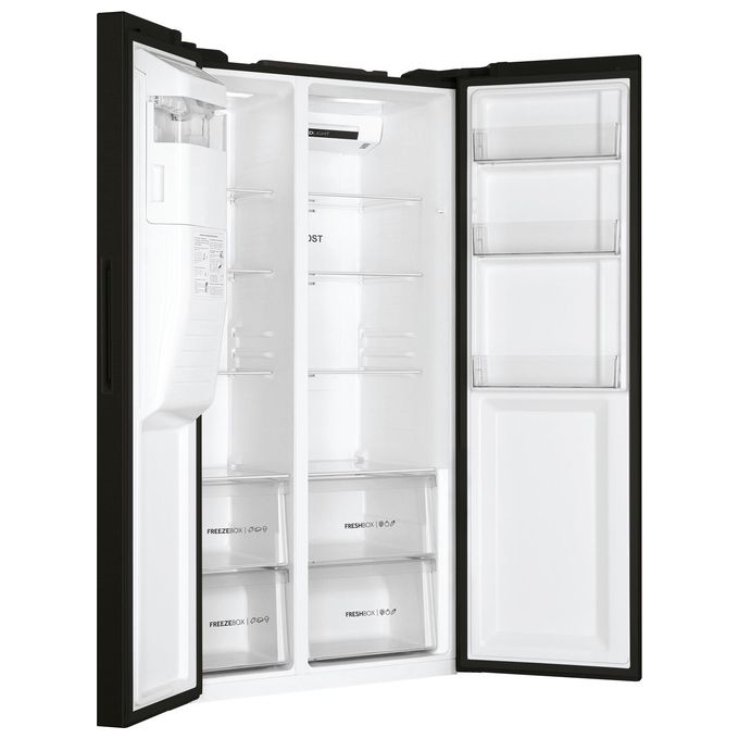 Haier HSR3918FIPB Frigorifero Side by Side 2 porte 515 Litri Multi Airflow Total No Frost nero Classe F