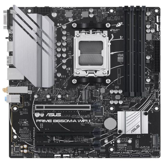 ASUS PRIME B650M-A WIFI II AMD B650 Presa di Corrente AM5 micro ATX