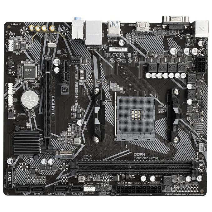 Gigabyte A520M K V2 Scheda Madre AMD A520 Socket AM4 micro ATX