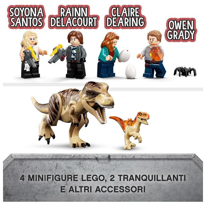 LEGO Jurassic World la Fuga del T.Rex e dell'Atrociraptor