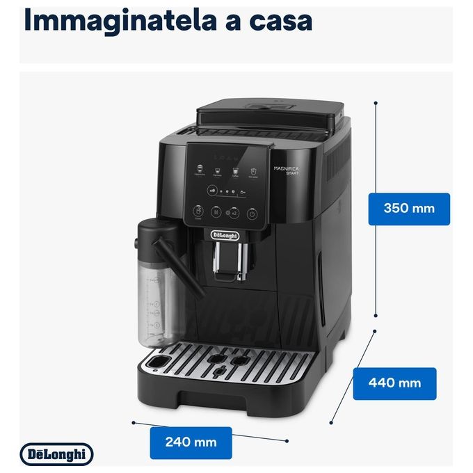 De'Longhi Magnifica Start ECAM220.60.B, Macchina da Caffe' Automatica, Nera