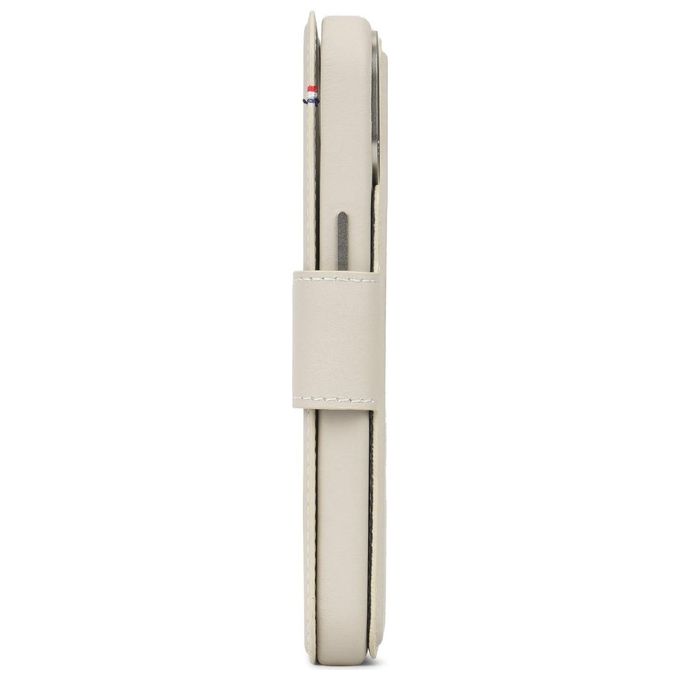 Decoded custodia portaf. pelle stacc. per iPhone 15 Plus Clay