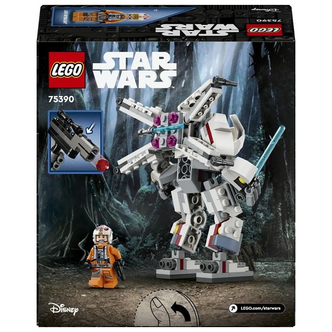 LEGO Star Wars Mech X-Wing di Luke Skywalker Veicolo Robot Giocattolo Simile all'Astronave Set di Giochi d'Avventura per Bambini e Bambine da 6 Anni in su Piccolo Regalo da Collezione 75390