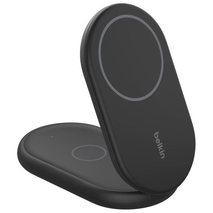 Belkin BOOST Caricabatteria Magnetico 15W 2in1  Alimentatore USB-C Nero
