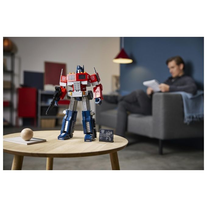 LEGO Icons Optimus Prime, Modellino da Costruire 2 in 1 del Leader dei Transformers, Set da Collezione per Adulti, 10302