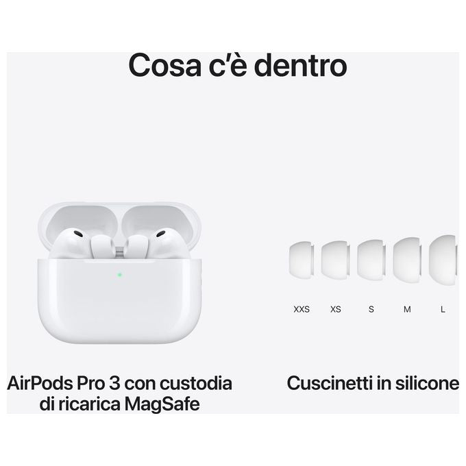 Apple AirPods Pro 3a Generazione True Wireless Bluetooth Bianco