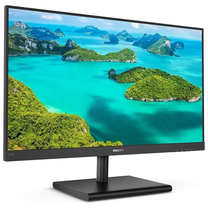 PHILIPS Monitor Gaming 275E1S Monitor, 27'' IPS, AMD Freesync, Quad HD 2560 x 1440, 75 Hz, 4 ms, HDMI, Dispaly Port, VGA, Flicker Free, Low Blue Light, VESA, Nero