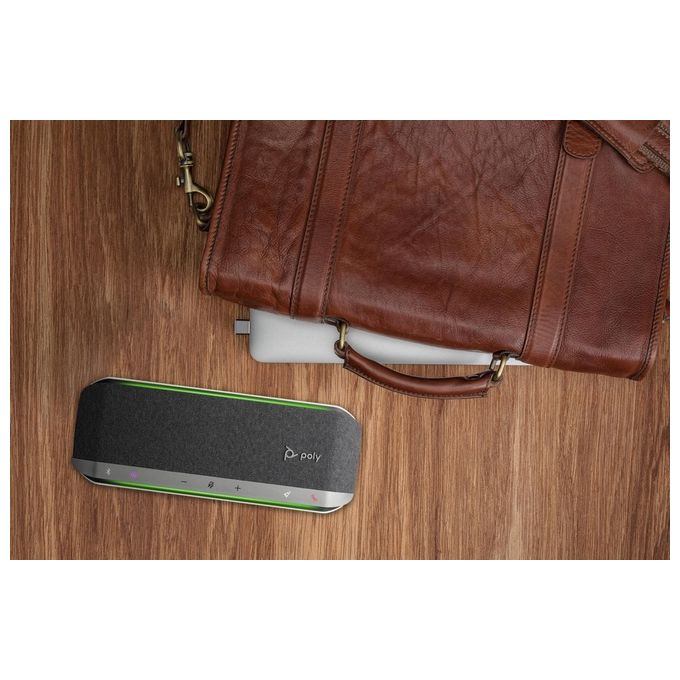 HP POLY Vivavoce Sync 40 Certificato per Microsoft Teams USB-A USB-C con Adattatore USB-A BT700