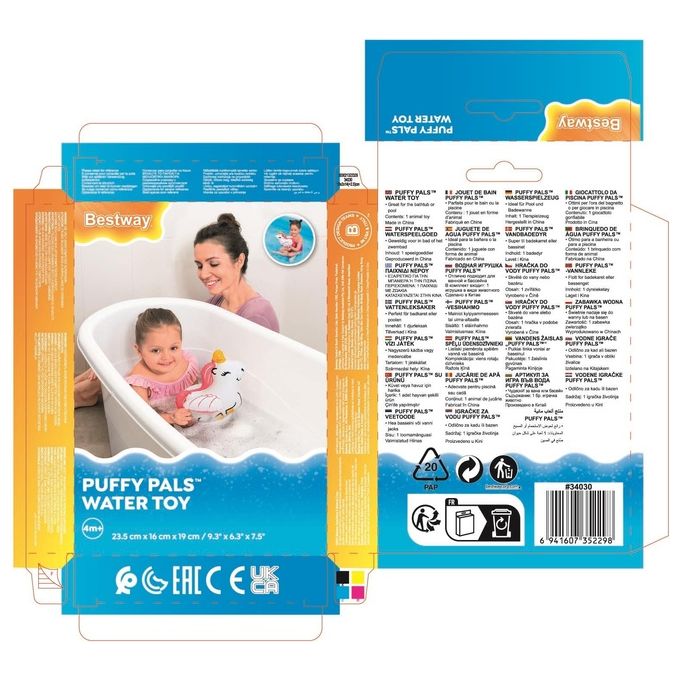 Bestway Gonfiabile Animaletto Puffy Pals Assortito
