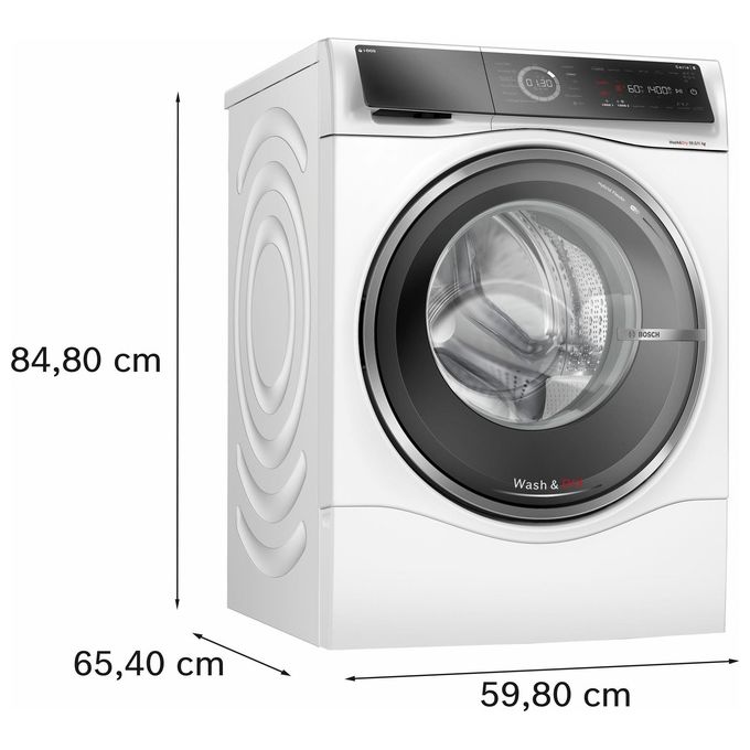 BOSCH serie 8 Lavasciuga 105-6 Kg 1400 giri classe D Vapore Iron assist Wi-fi bianco