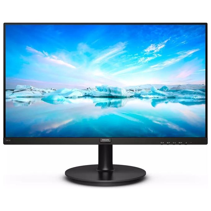 Philips 241V8L Monitor 24'' LED VA Full HD, 1920 x 1080, Gaming Adaptive Sync, 75 Hz, HDMI, VGA, Attacco VESA, Nero