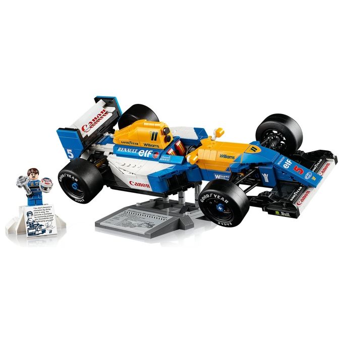 LEGO Icons Williams Racing FW14B e Nigel Mansell - Modellino di Auto F1 da Costruire con Minifigure del Pilota da Collezione, Trofeo e Supporto da Esposizione, Idea Regalo Adulti, Uomo o Donna 10353
