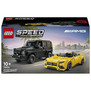 LEGO Speed Champions Mercedes-AMG G 63 e Mercedes-AMG SL 63 Macchine Giocattolo da Costruire 2 Modellini di Auto per Bambini e Bambine da 10 Anni con Minifigure di Piloti Regalo di Compleanno 76924