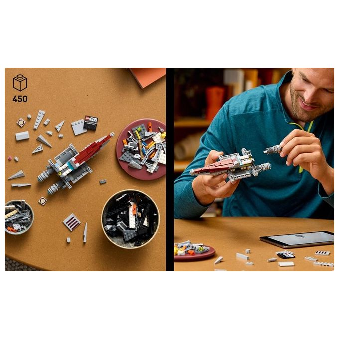 LEGO Star Wars 75404 Nave d'Assalto Classe Acclamator, Modellino da Costruire di Astronave da Collezione con Supporto, Idea Regalo di Compleanno per Adulti, Uomo, Donna e Fan dell'Attacco dei Cloni