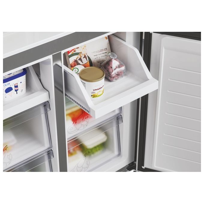 Candy CFQQ5T817EPS Frigorifero Side-by-Side Libera Installazione 467 Litri Classe Energetica E Argento