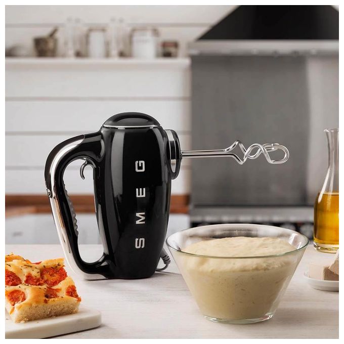 Smeg HMF01BLEU Sbattitore Elettrico Nero 50's Style