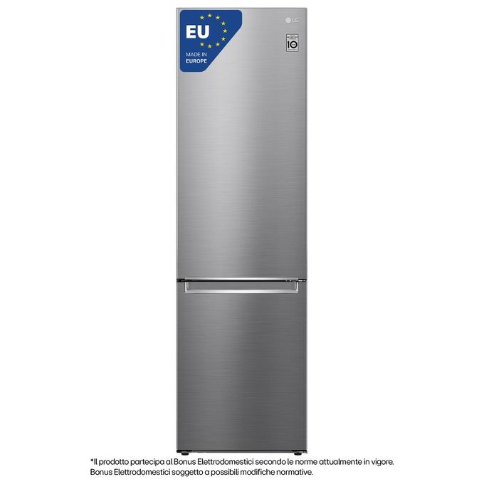 LG GBB72PZVCN1 Frigorifero Combinato Libera Installazione 384 Litri Classe Energetica C Acciaio Inossidabile