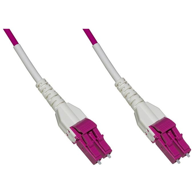 LINK cavo fibra ottica lc a lc multimode duplex om4 50-125 mt.5 uniboot