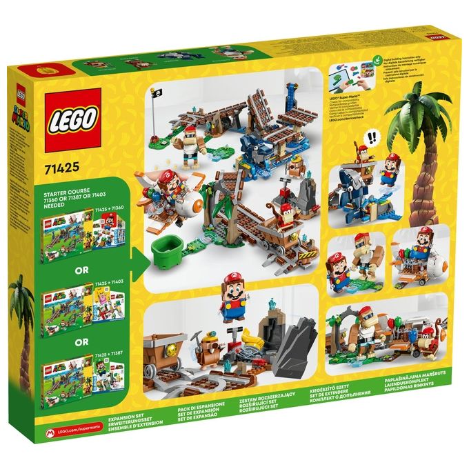 LEGO 71425 Super Mario Pack di Espansione Corsa nella Miniera di Diddy Kong Set da Costruzione con 1157 Pezzi Personaggi Inclusi Funky Kong Diddy Kong e Sfide Interattive colore Multicolore