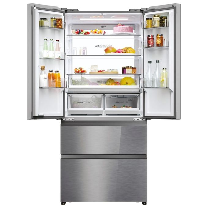 Haier Serie 7 HFR7819ENGC Frigorifero Americano Side By Side 504 Litri Classe E No Frost colore Inox