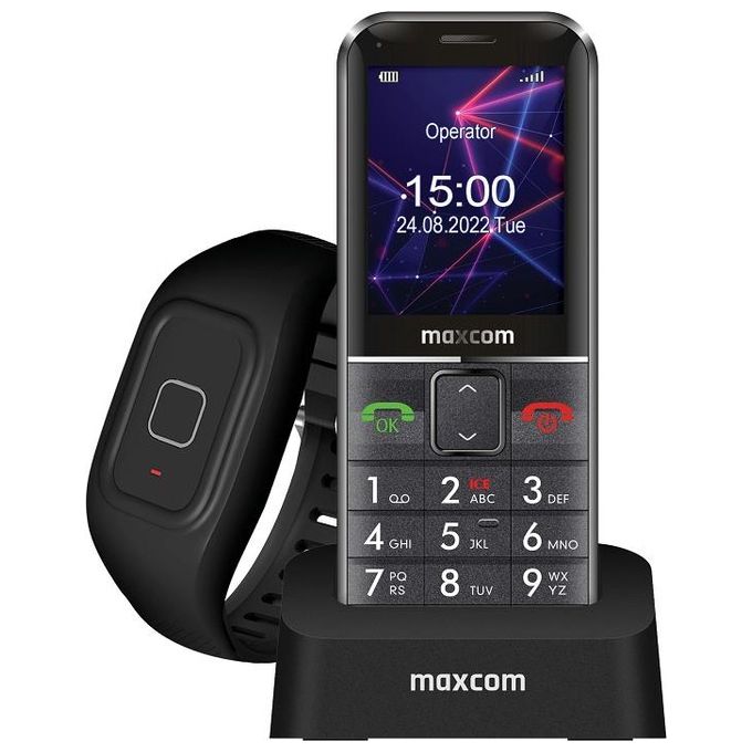 Maxcom MM735 Senior Phone 2.4'' Dual Sim con braccialetto per la chiamata di emergenza impemeabile