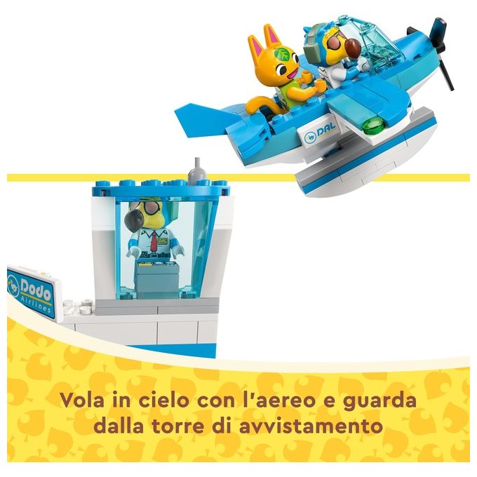 LEGO 77051 Animal Crossing Set da Costruzione con Aeroporto e Idrovolante Giocattolo 292 Pezzi colore Multicolore