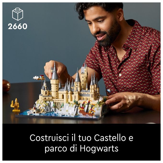 LEGO Harry Potter 76419 Castello e Parco di Hogwarts, Grande Set con Torre dell'Astronomia, Sala Grande e Camera dei Segreti