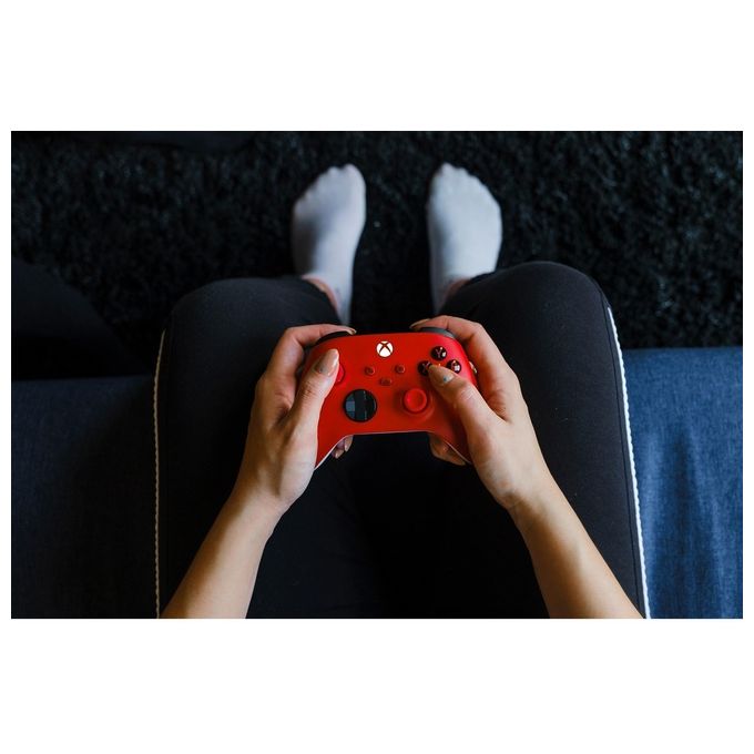 Microsoft Pulse Red Rosso Bluetooth-Usb Gamepad Analogico-Digitale per Xbox-Xbox One-Xbox Series S-Xbox Series X