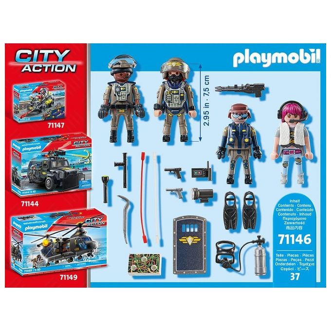 Playmobil City Action Unita' Speciale 4 Personaggi