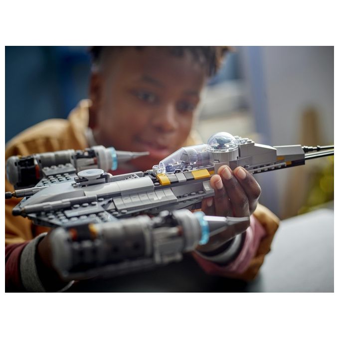 LEGO Star Wars 75325 Starfighter N-1 del Mandaloriano, Personaggi Peli Motto, Droide BD e Baby Yoda, Giocattolo Costruibile