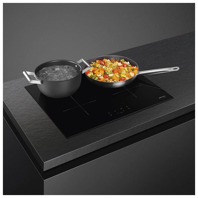 Smeg SIB2641D Piano cottura a Induzione 4 Fuochi 60 cm colore Nero