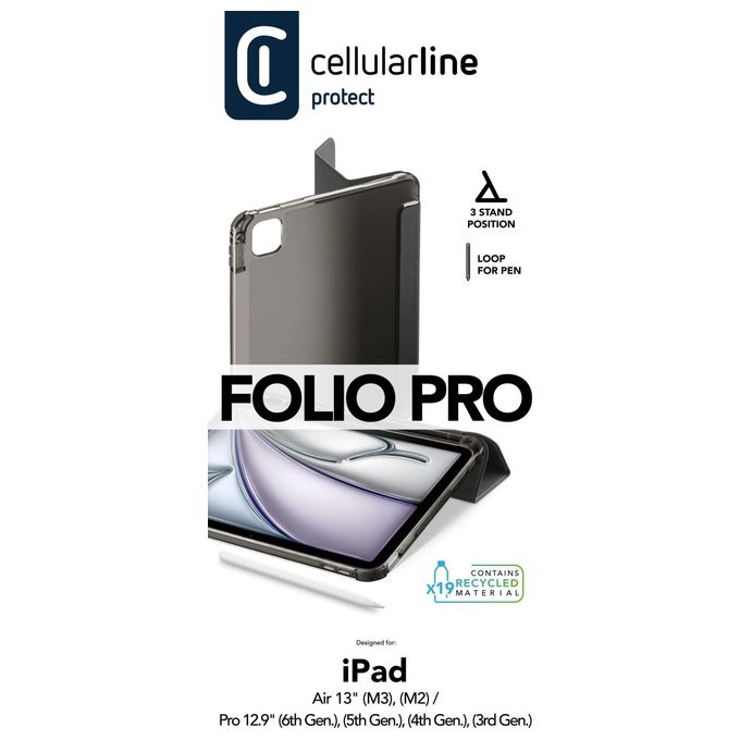 Cellular Line Custodia per Tablet Folio Nero