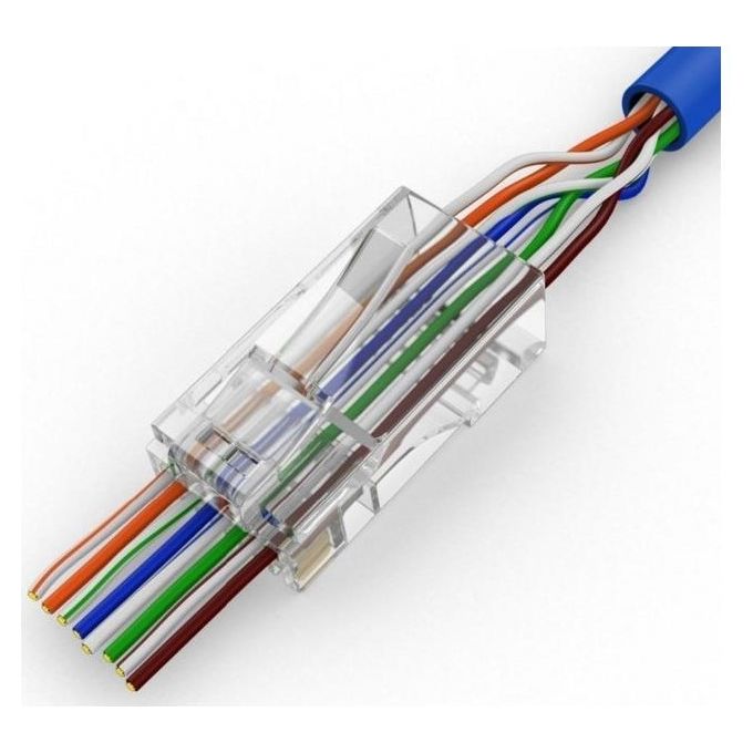 Wp Europe Confezione 10 Pezzi Modular Plug Cat.6 Stp Solido