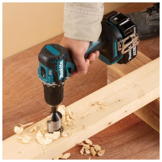 Makita DDF487RFE3 Trapano Avvitatore con 3 Batterie Incluse, Carica Batterie Incluso e Valigetta