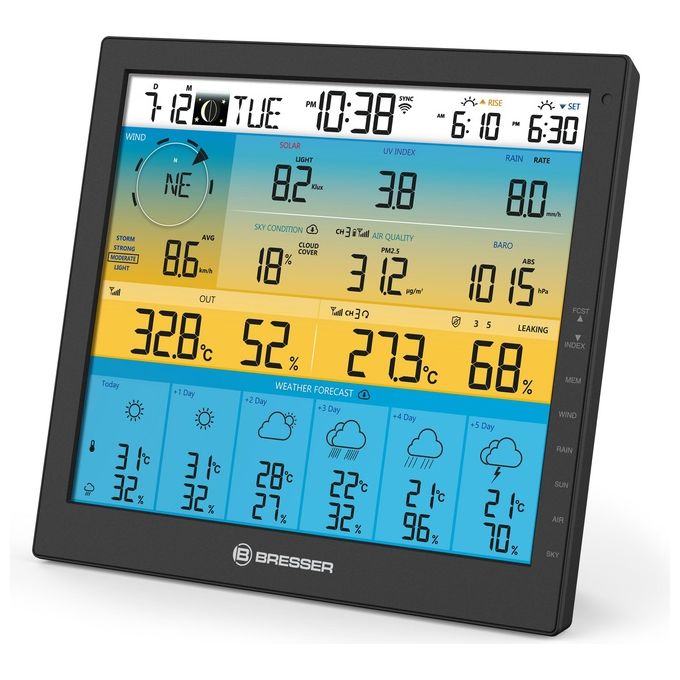 Bresser Stazione Meteo 7-in-1 Solar 6 Giorni 4cast Pro SF