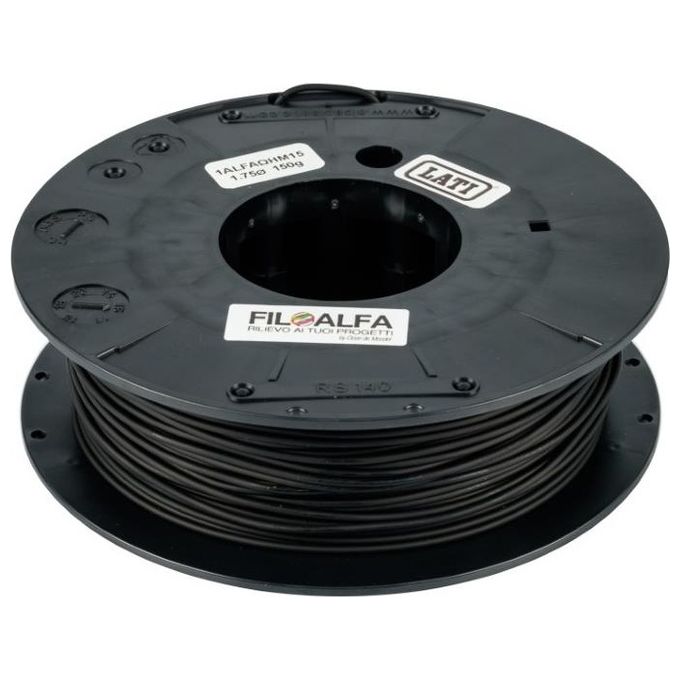 Filoalfa PLA Conduttivo 150gr 1.75mm Nero