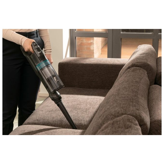 Hoover HF1P10P 011 Scopa Elettrica senza filo Aspirapolvere senza Sacco Ciclonica Potenza 165 Watt colore Nero e Blu