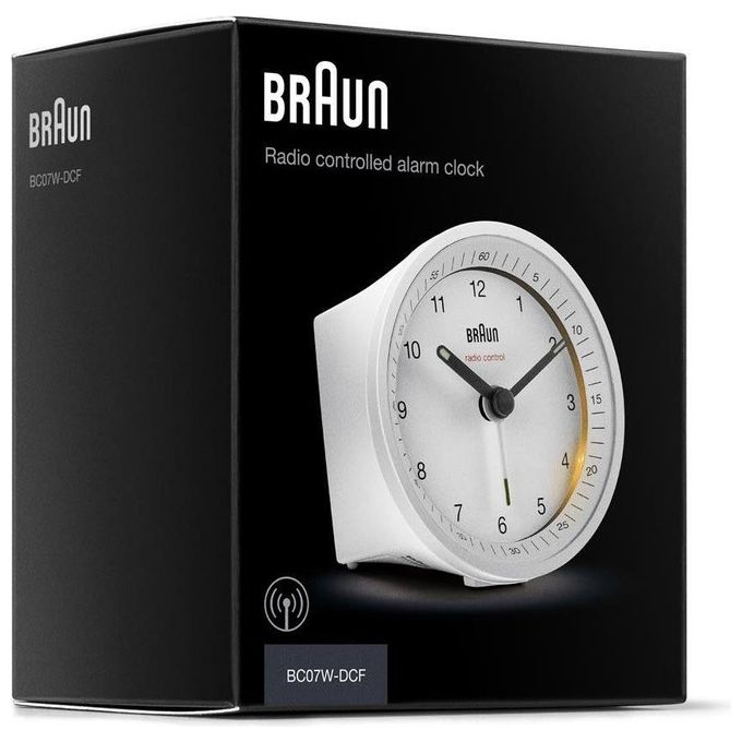 Braun BC 07 W-DCF Sveglia Radiocontrollata Bianco