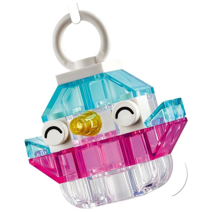 LEGO Classic Scatola Magica Trasparente - Mattoncini Colorati e Clip Portachiavi - Crea Unicorni Giocattolo Draghi Uccelli e altre Figure Kit Arti e Mestieri per Bambine e Bambini da 5 Anni - 11040